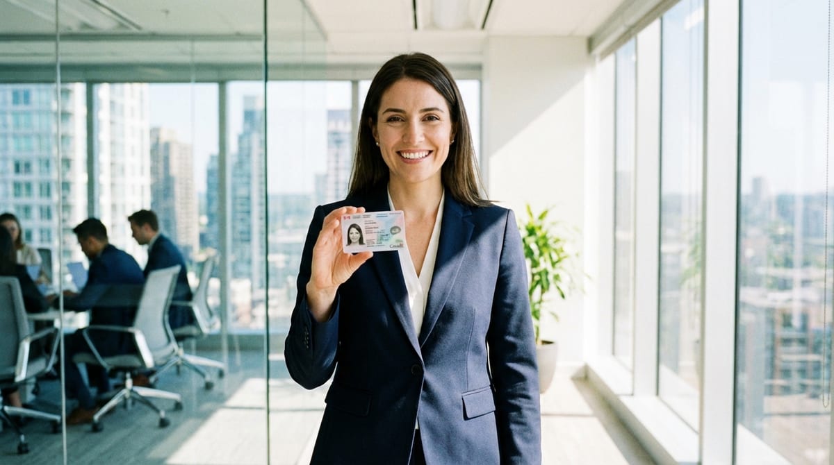 a senior manager holding her canadian permanent re 1772747784752